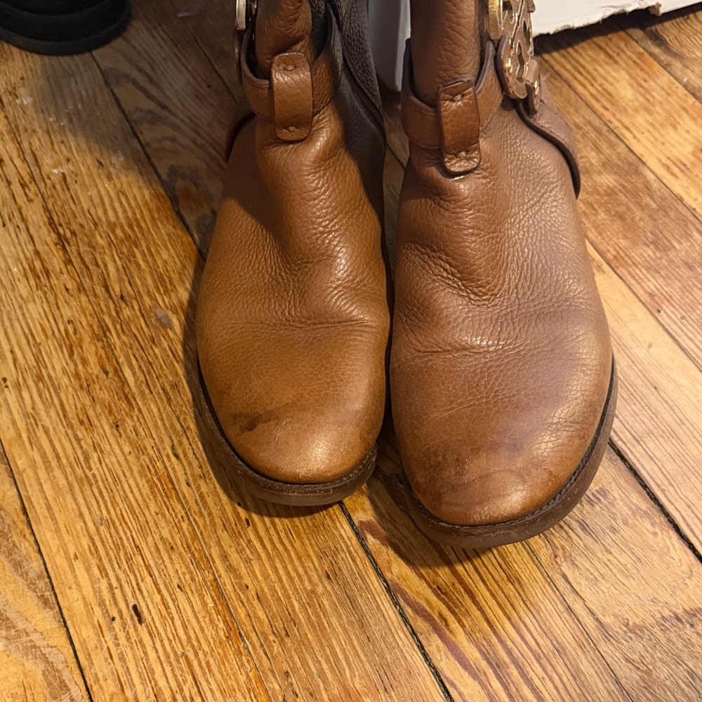 Tory Burch Brown Leather Riding Boots - Picture 2 of 3